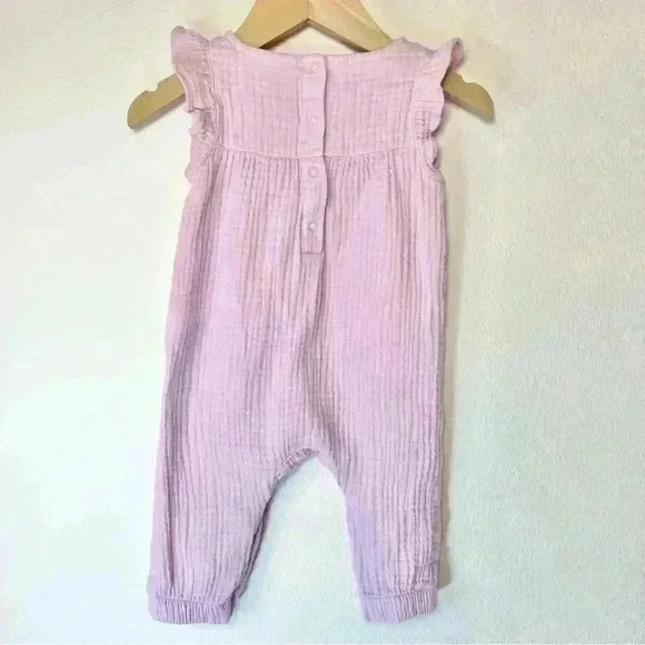 Cat & Jack Baby Gauze Bunny Romper Size 3-6 Months - Picture 7 of 10